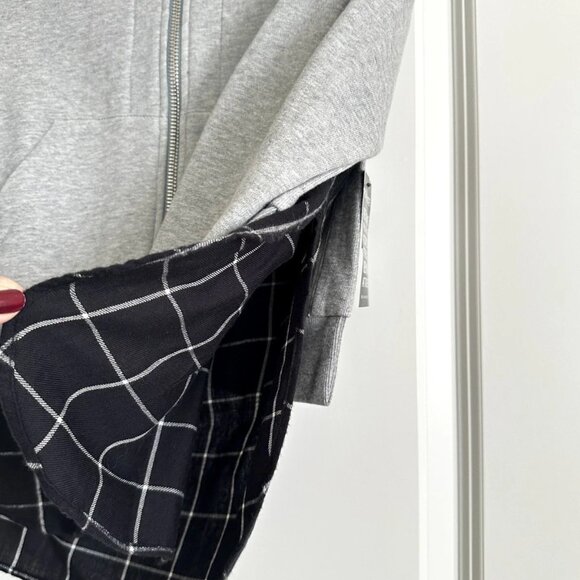 NWT Phillip Lim French Terry Double Layer Bomber Jacket in Gray Melange Size S - Picture 9 of 11